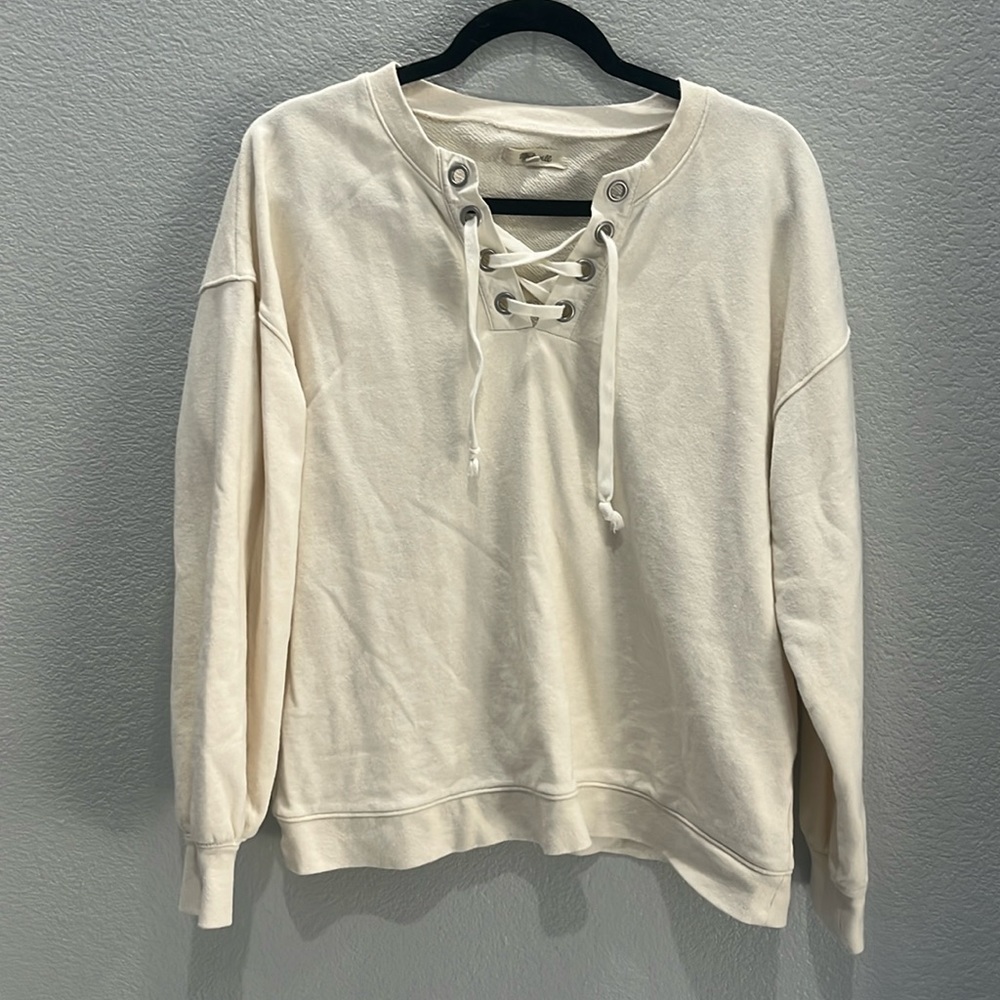 Madewell creme sweatshirt size medium